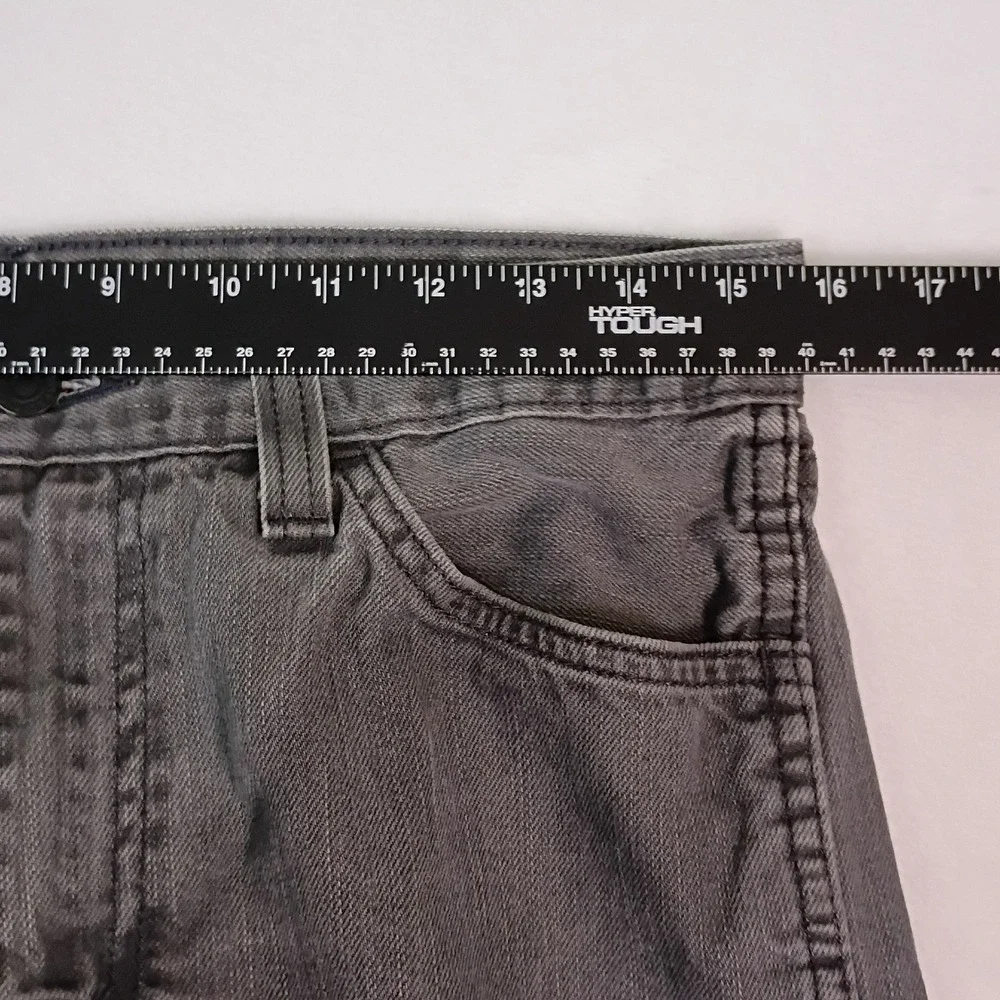 Levis 513 Slim Straight Grey Denim Jeans Mens 32x32 80813-0002